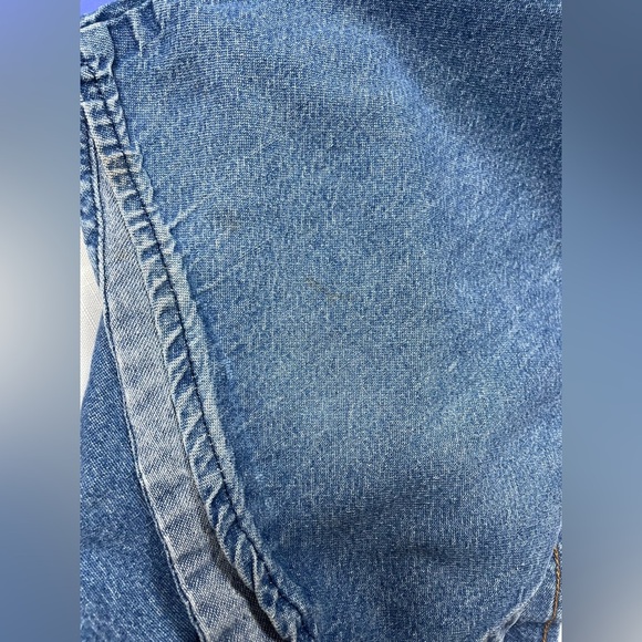 Vintage Saddle King Western Denim Shirt – Pearl Snap, Long Sleeve - Picture 16 of 16